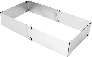 Alipis Moule à Gâteau Carré Réglable pour Gâteaux Et Desserts Ustensiles De Cuisson sans Acier Inoxydable