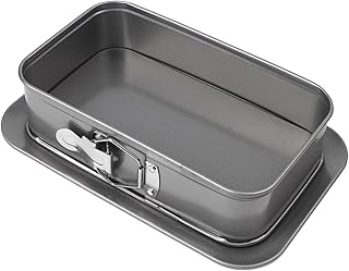 Moule à gâteau rectangulaire professionnel en acier au carbone avec fond amovible Moule à charnière à dégagement rapide pour cheesecake Tiramisu Mousse Pizza Cuisine Ustensiles de cuisson