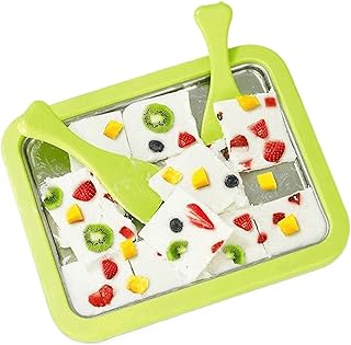 Plateau de sorbetière en acier inoxydable - Outil de cuisson multifonction Freezy pour la maison, les desserts, les fêtes, les restaurants et l