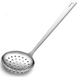 Berglander Écumoire à Cuisine Cuillère Fendue– Épouvette en Acier Inoxydable pour Écumer Pâtes/Cuisine/Friture, Ustensile de Cuisine Durable Résistant à la Rouille