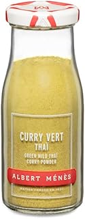 Curry Vert Thaï - Recette Exclusive - Mélanges d’Épices et Aromates Moulus - Idéal pour Plats Maison ou Dilué dans Lait de Coco - Produit Conditionné en France - 65g - ALBERT MÉNÈS