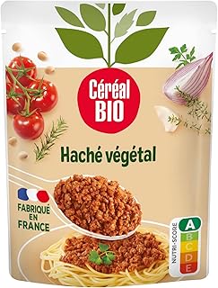 Céréal Bio Protéines de Soja, Oignons, Concentré de Tomate, Herbes de Provence – Plat Cuisiné Bio Individuel, Micro-Ondable, Prêt à Réchauffer – 250g